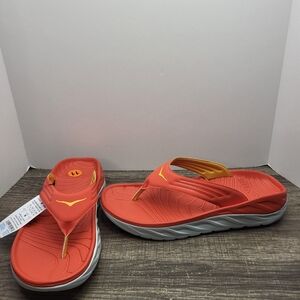 Hoka Ora Recovery Flip  Fiesta Amber Yellow 1099675 FAYW Men's Size 12 New